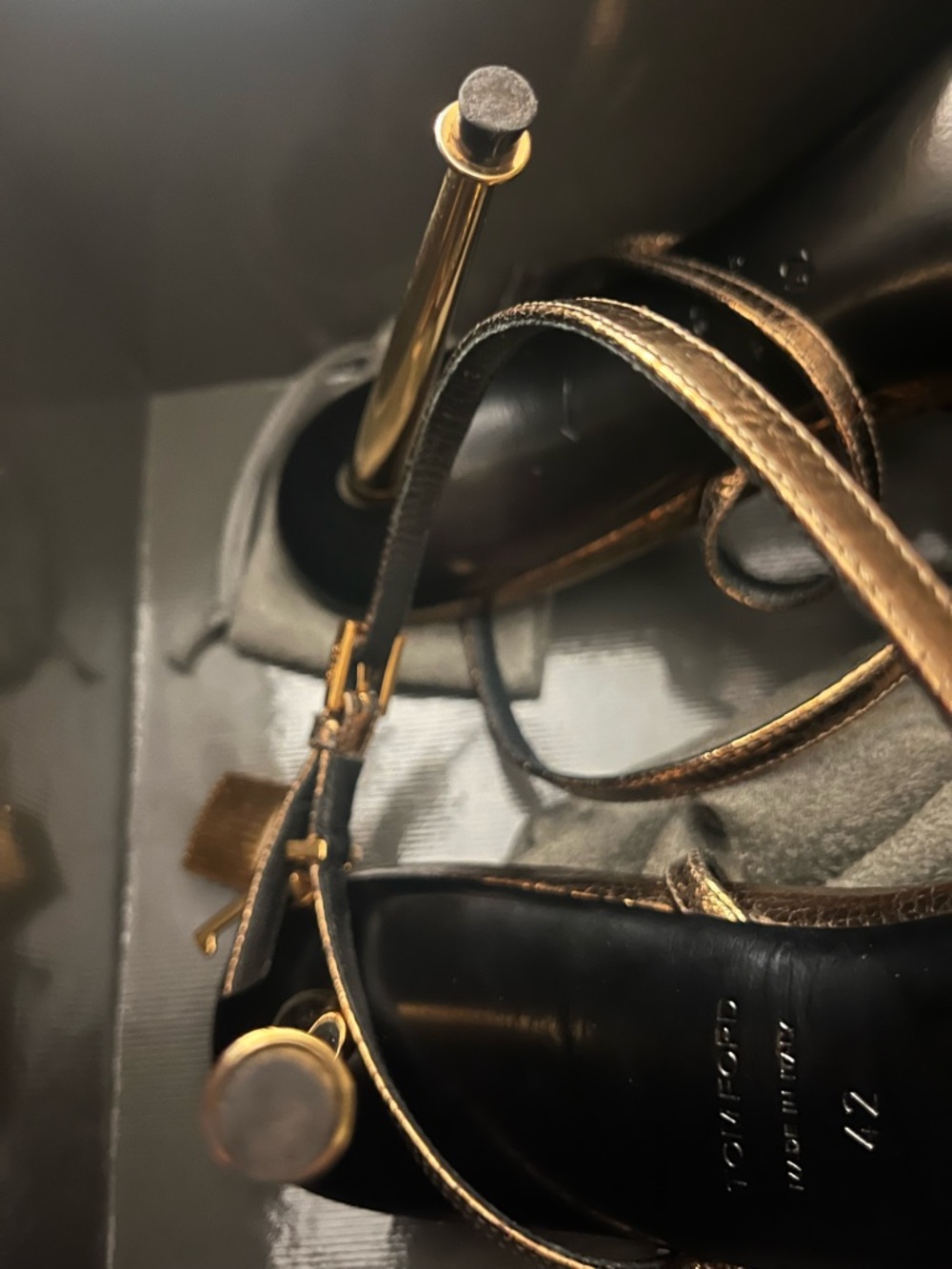 Tom Ford Women's Metallic Heels - Picture 7 of 11